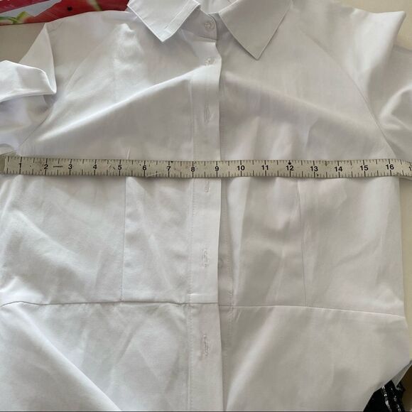 LNK Landscape buttons down mini tunic dress S - Picture 11 of 11